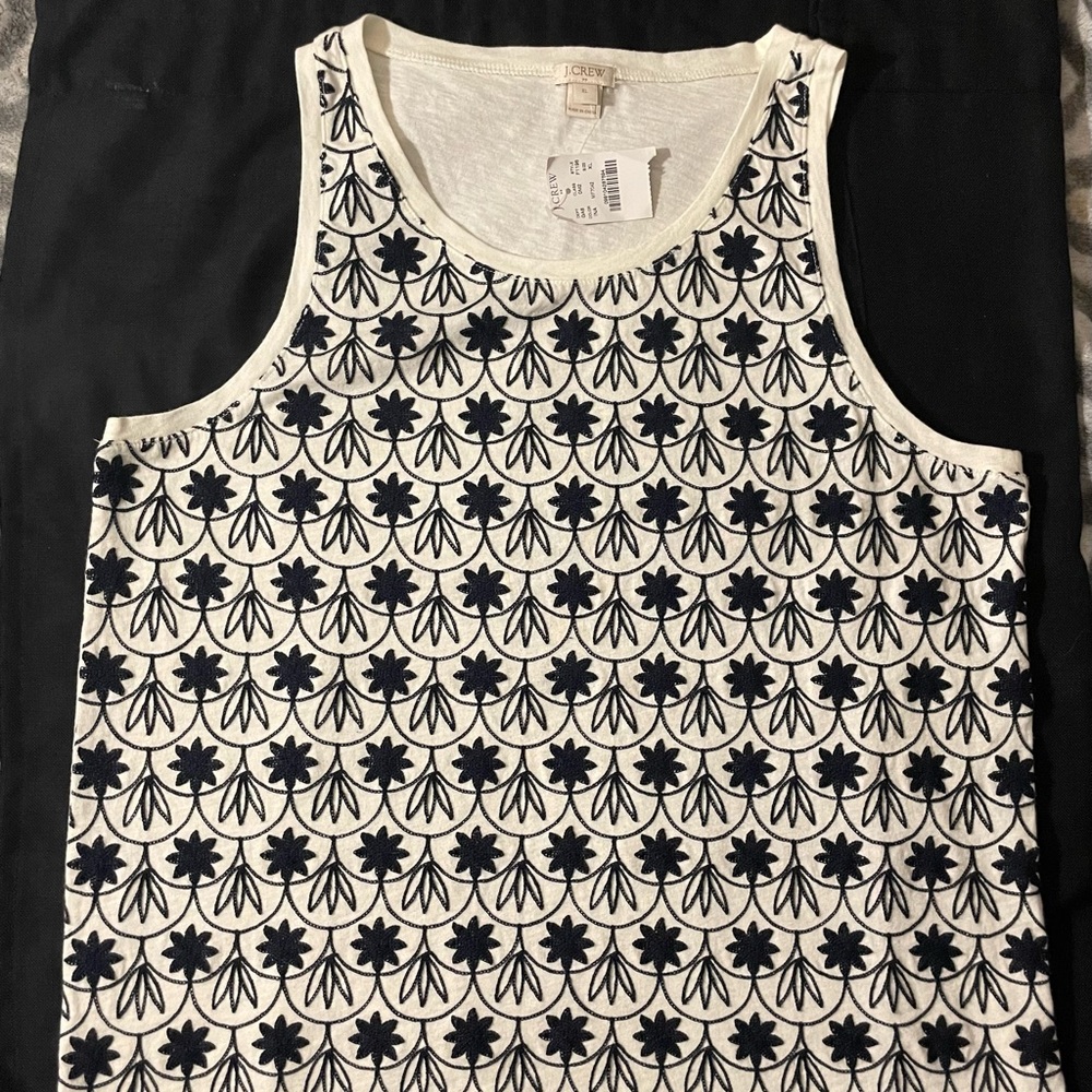 J.Crew Embroidered Tank